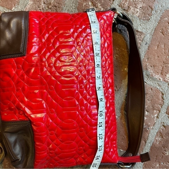 Donald J Pliner red & brown hobo bag - Picture 5 of 16